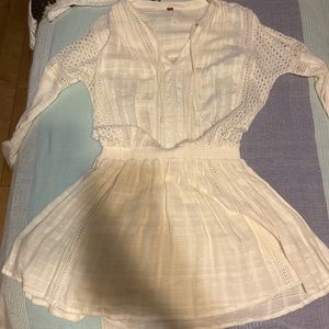 Brand new pure white free people dress!🧡